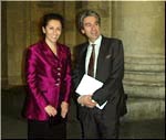 Pilar Cabrera con el compositor Jesús Legido