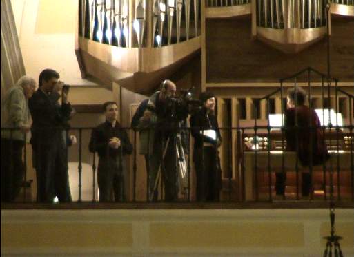 Interview with the local TV before the concert