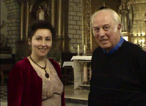 PILAR CABRERA with organbuilder Gerard de Graaf