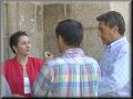 Pilar Cabrera con el Alcalde de Xunqueira.