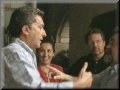 Pilar Cabrera y Gary Dilworth 
 con el Alcalde de Xunqueira.